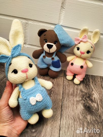 Вязаные игрушки ручной работы