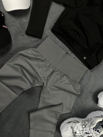 Лосины с компрессией серые