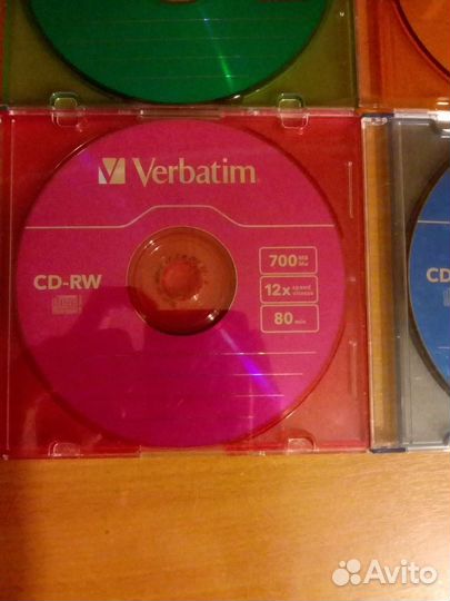 Диски CD-RW 700 mb 4 штуки