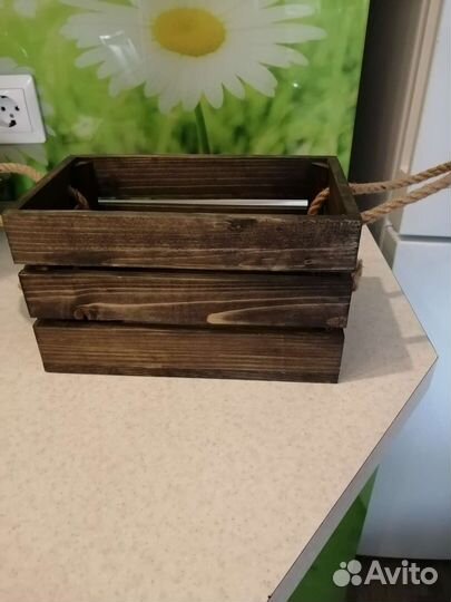 Ящик деревянный подарочный