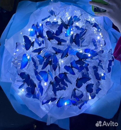 Готовый букет из бабочек