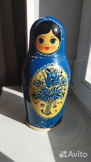 Матрешка сувенирная кофемолка