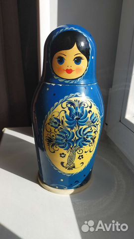 Матрешка сувенирная кофемолка