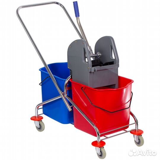 Тележка уборочная двухведёрная 2*17л