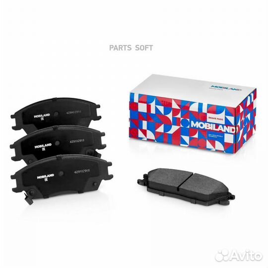 Mobiland 429102910 Колодки тормозные дисковые пере
