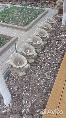 Горшок для цветов уличный из бетона