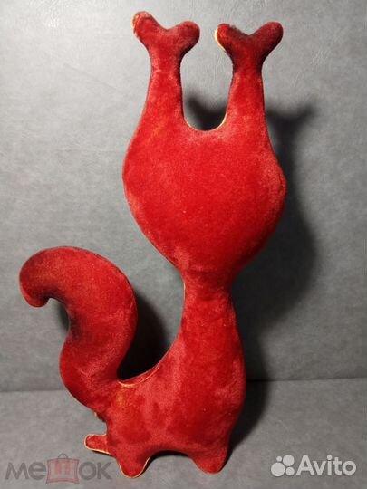 Игрушки СССР/Белка надувная флок/ каталка