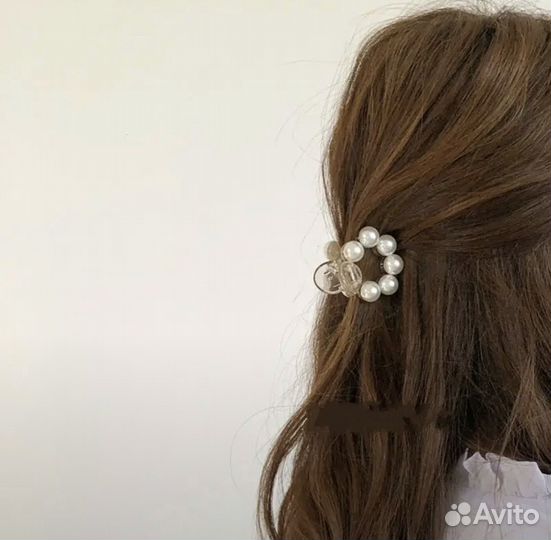 Две заколки для волос, краб