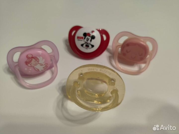 Пустышки Avent, nuk, chicco