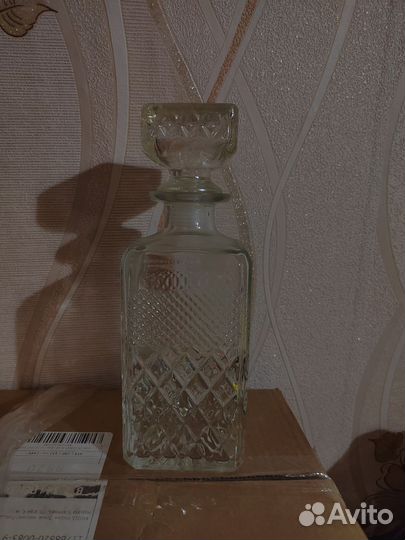 Хрустальный штоф графин