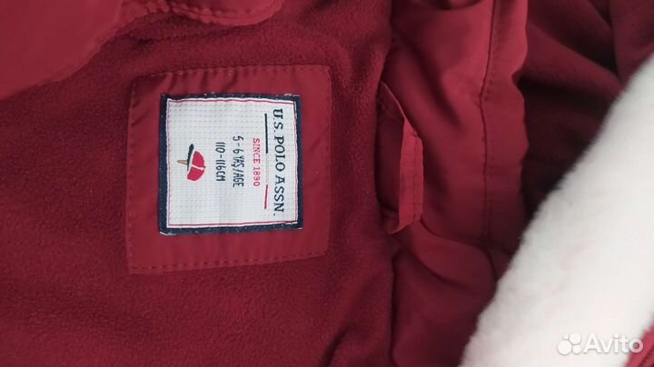 Пальто для девочки 110 116 USA polo