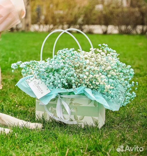 Сумочка с воздушной гипсофилой