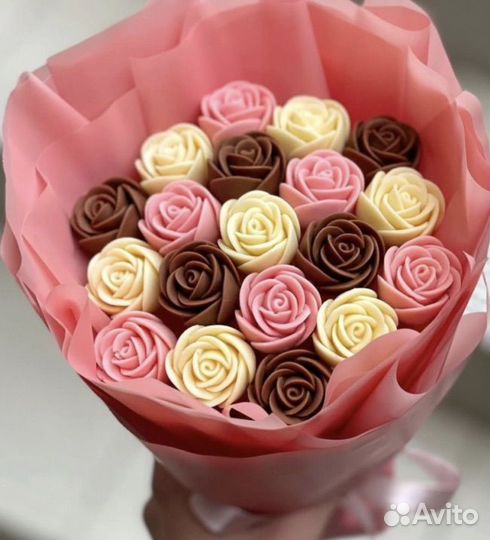 Съедобные букеты из шоколада