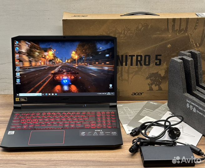 Acer Nitro 5 15.6 144Hz I5-10th/16GB/RTX 3050/SSD