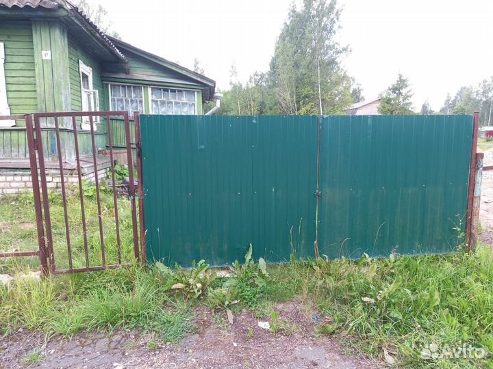 Ворота с калиткой распашные бу