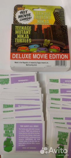 Карточки Topps Turtles(Черепашки-ниндзя)