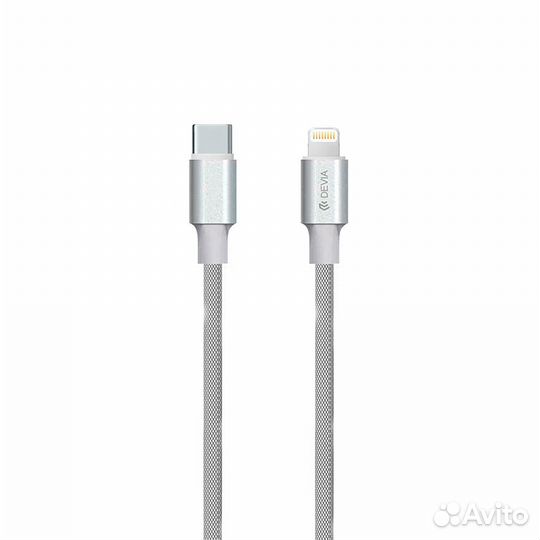 Кабель Devia Pheez Type-C to Lightning - Grey