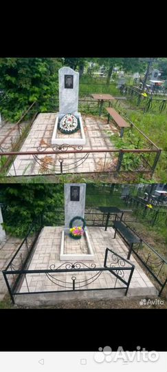 Уборка могил, покраска оград, благоустройство