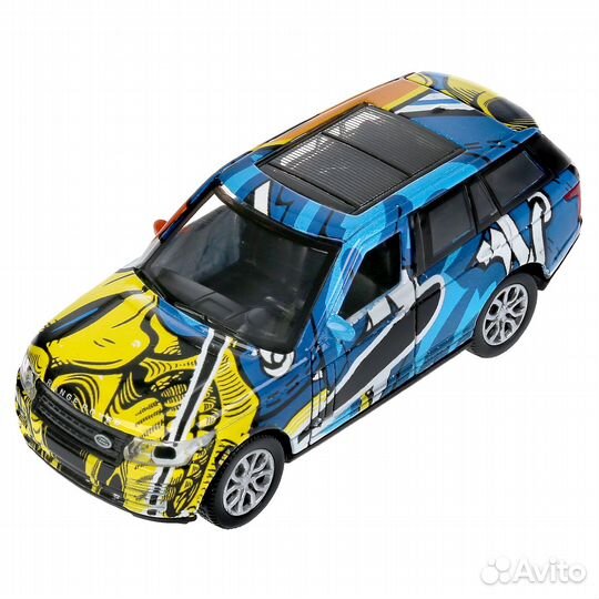 Машина Land Rover Range Rover Vogue 12 см граффити металл инерция Технопарк vogue-12SRT-SUP
