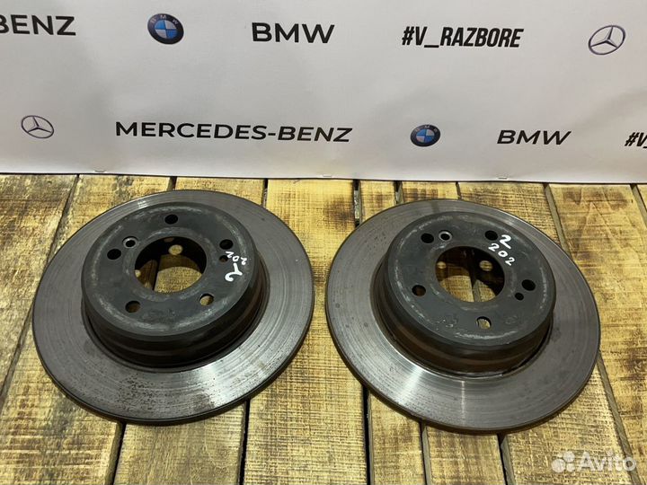 Диски тормозные задние mercedes w202