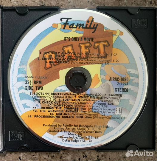 Family – It's Only A Movie (CD, OBI, Paper Sleeve)
