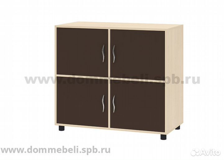 Тумба 4-дв. 7.01 Дельта дуб молочный/салатовый