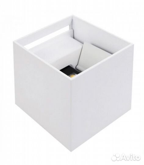 Фасадный светильник -куб, Корпус Белый