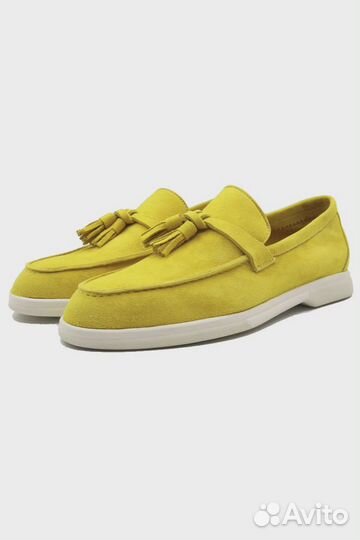 Brunelli лоферы M.129 жёлтые замша 38 246681