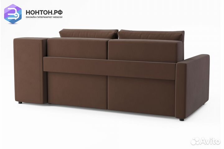 Диван угловой трансформер Самми коричневый