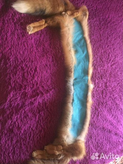 Готовый воротник из меха лис