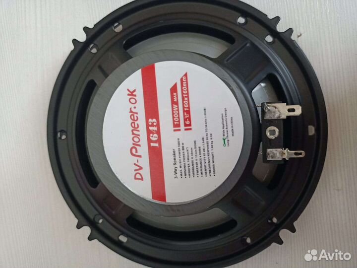 Автомобильные колонки Пионер 16 см 1000 ватт