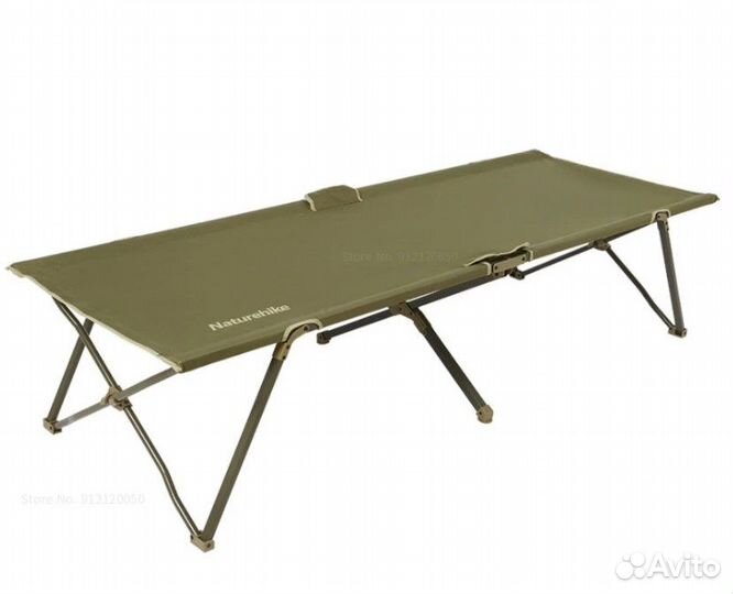 Раскладушка Naturehike XJC14, зеленая, до 240 кг