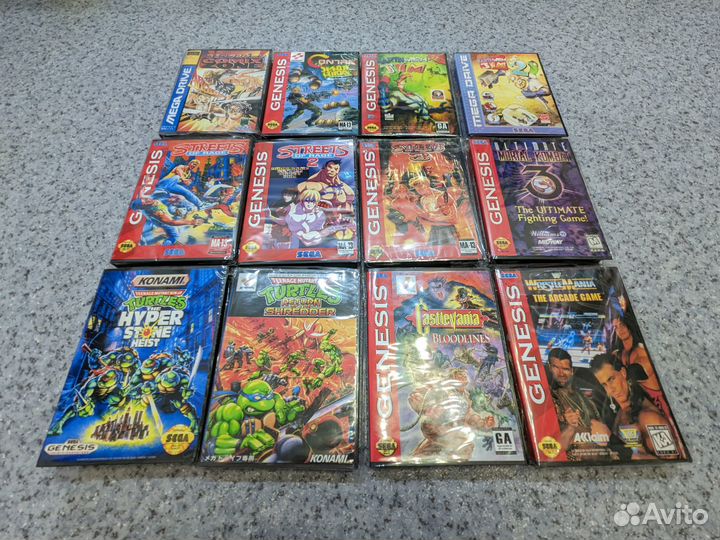 Картриджи sega (оригинал, реплика полный комплект)