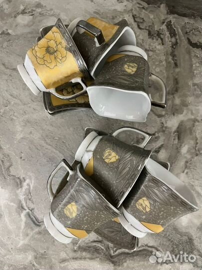 Чашка с блюдцем кофейная