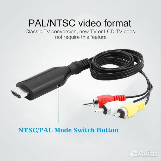 Hdmi to Composite video (PAL/ntsc) + Audio (RCA)