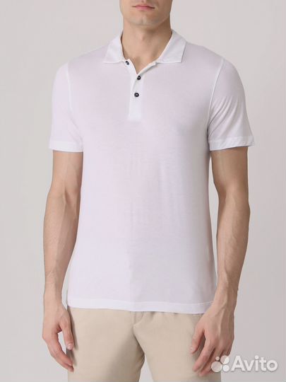 Поло однотонное Canali