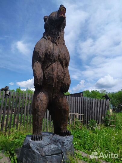 Резной - мишка