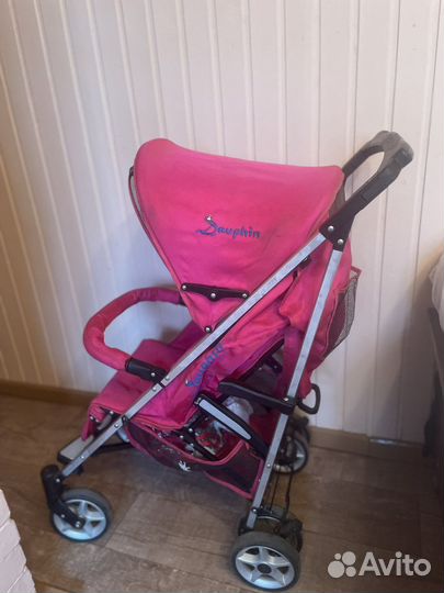 Коляска прогулочная dayphin розовая