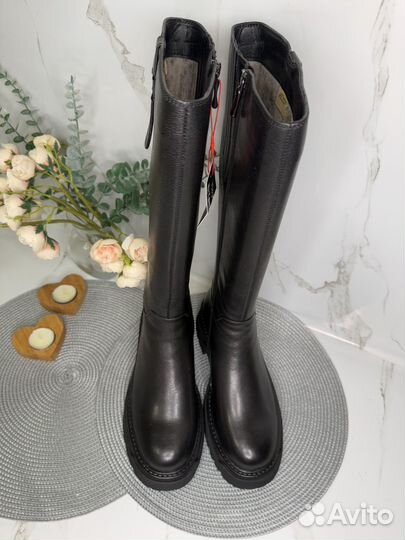 Сапоги зимние женские Новые кожаные 38 El Tempo
