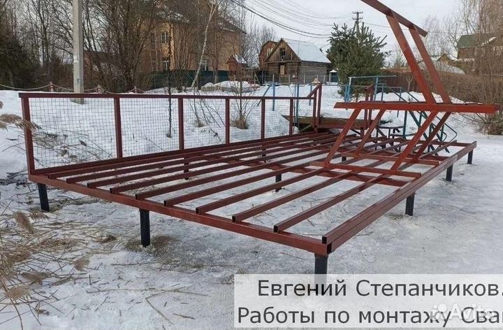 Винтовые сваи с установкой