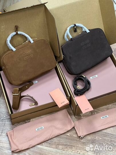 Сумка miu miu натуральная кожа