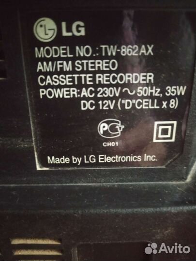 Кассетный магнитофон LG
