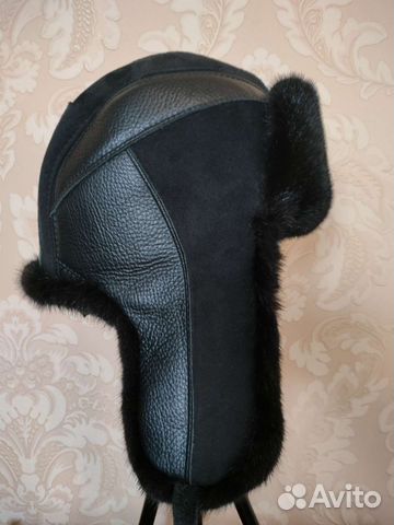 Норковая шапка мужская ушанка
