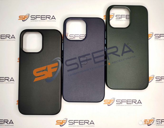 Кожаные чехлы с MagSafe для iPhone 14 Pro/Pro Max