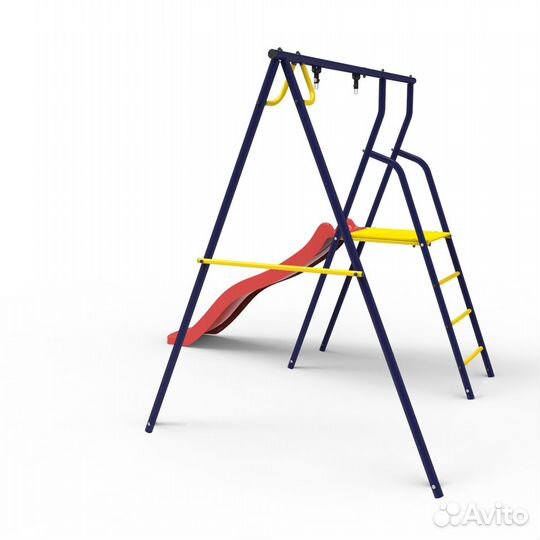 Уличная горка для детей с качелями Rokids удк-1
