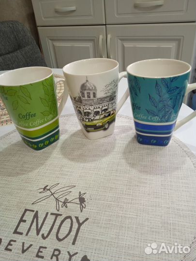 3 Кружки для кофе и чая