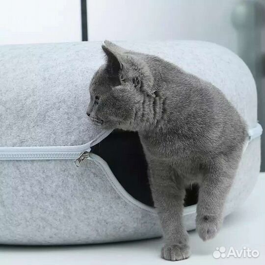 Туннель-домик лежанка для кошек и собак