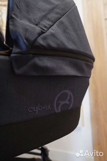 Коляска Cybex Priam 2в1 темно синяя с автолюлькой