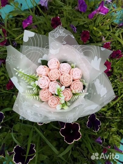 Букет цветов из мыла