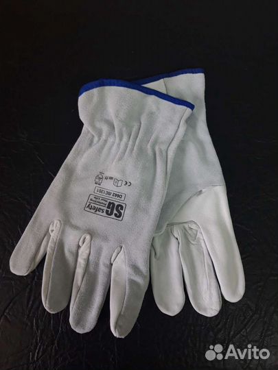 Перчатки комб кожа замша,11 р